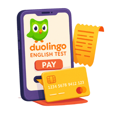 پرداخت آزمون Duolingo