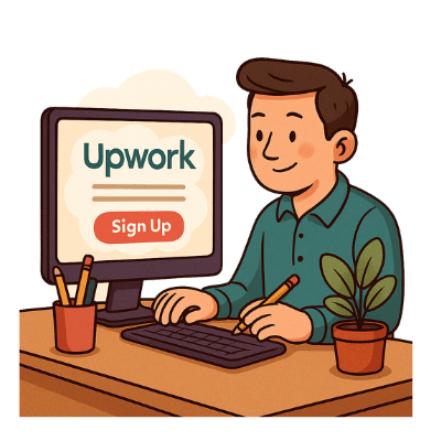 افتتاح حساب Upwork