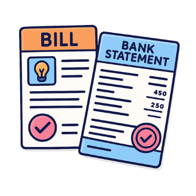 مدارک تایید آدرس